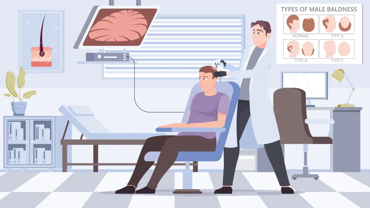 26764654 2111.i511.031.S.m009.c13.hair loss doctor tricholog illustration flat 1