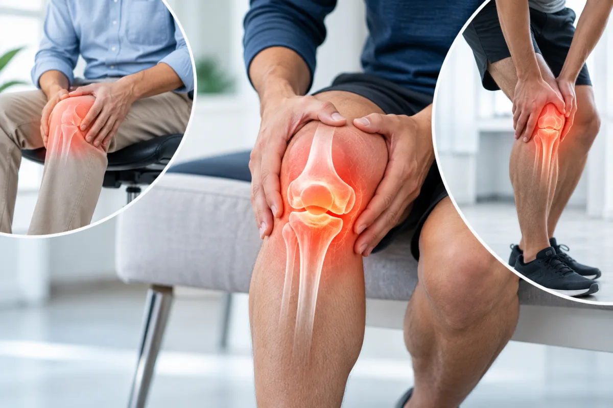 Knee Pain and Inflammation Illustration