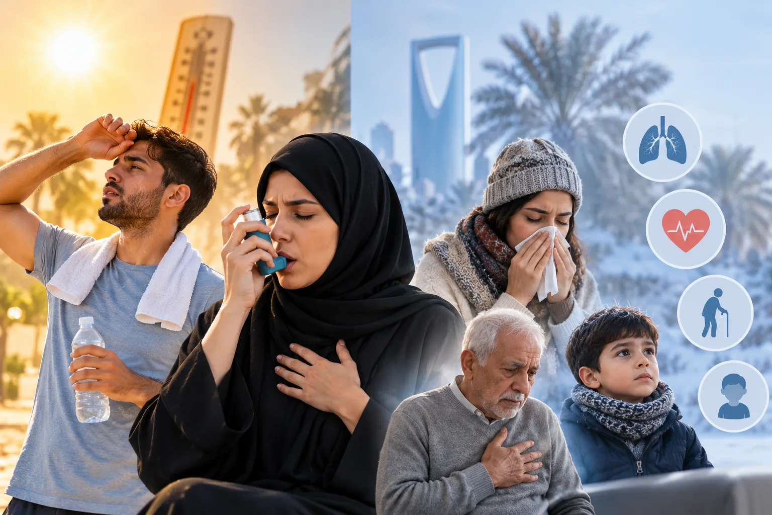 Seasonal Health Risks Heat to Cold