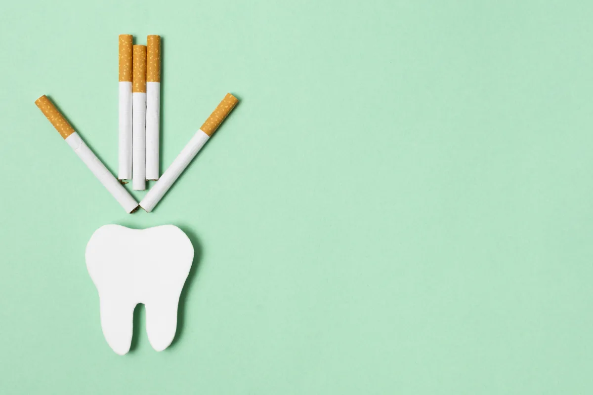 cigarettes frame green background