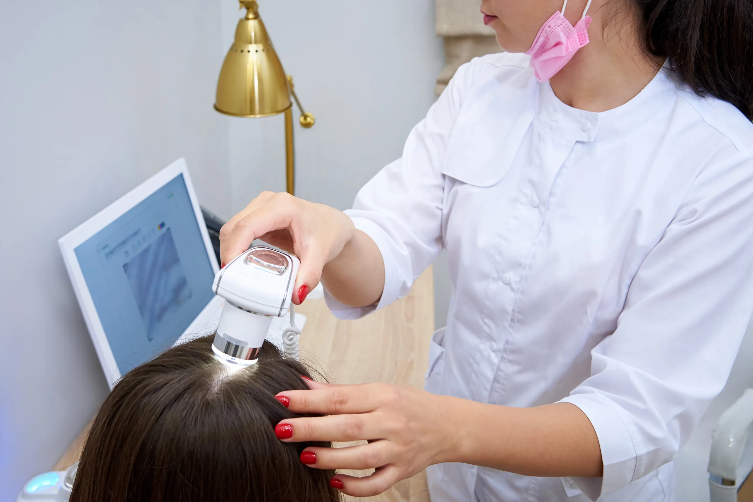 diagnostic complex microscopic examination hair skin scalp scaled