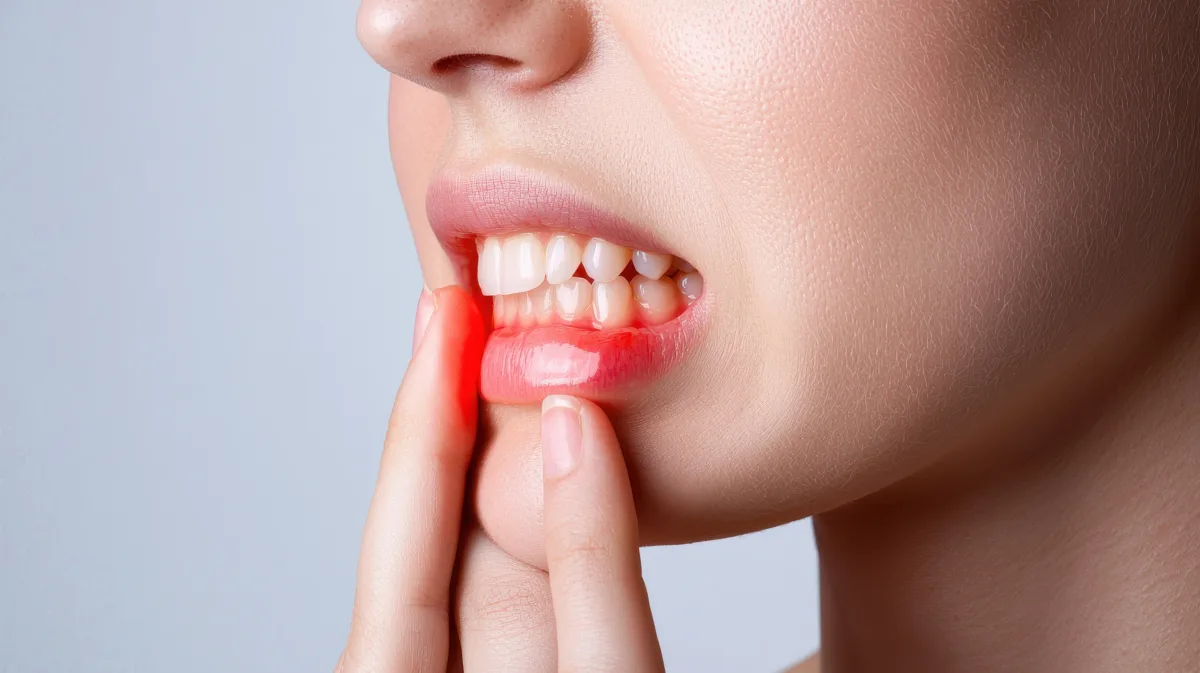 intense toothache concept person clutching jaw pain with copy space text 1