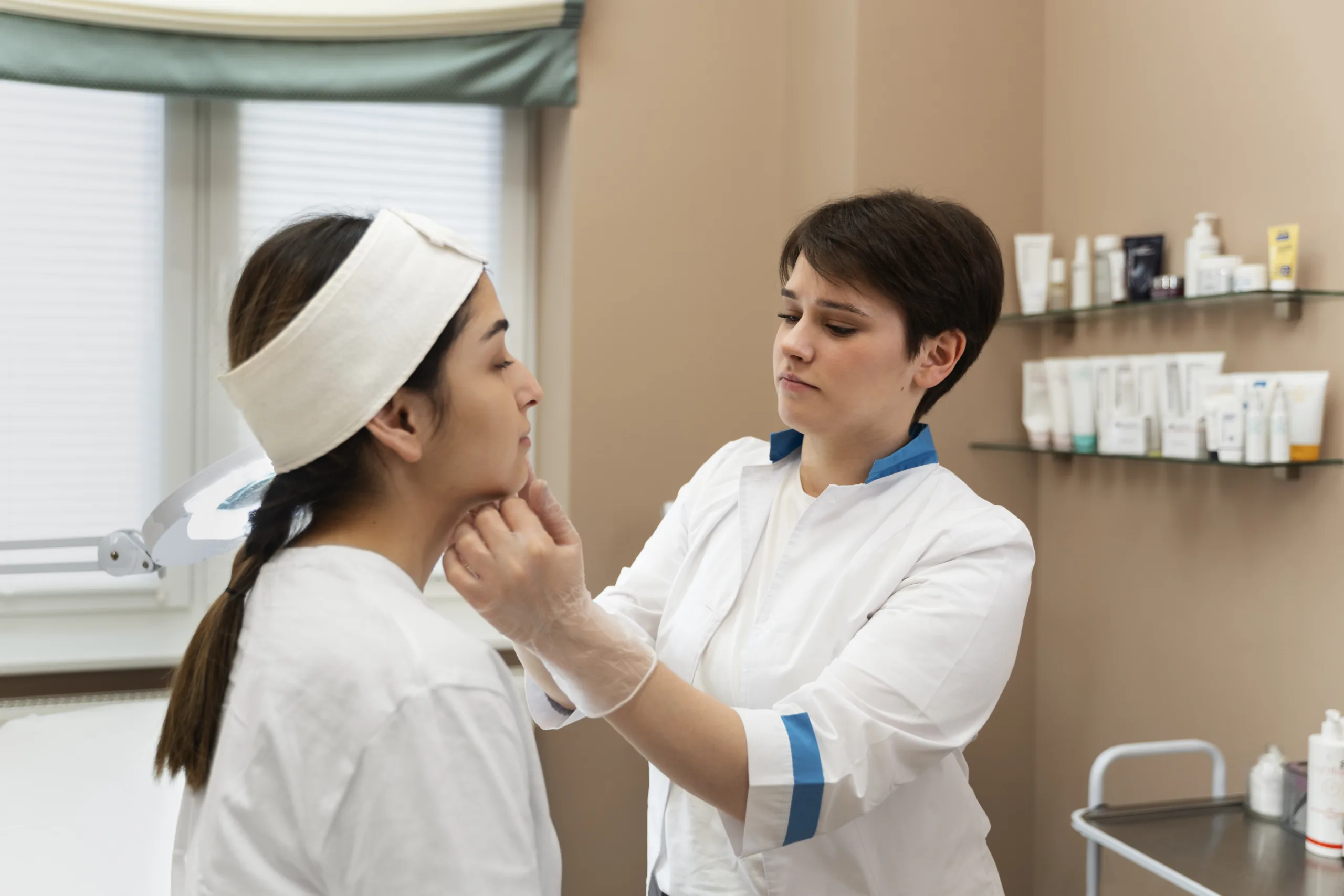 person getting micro needling beauty treatment scaled