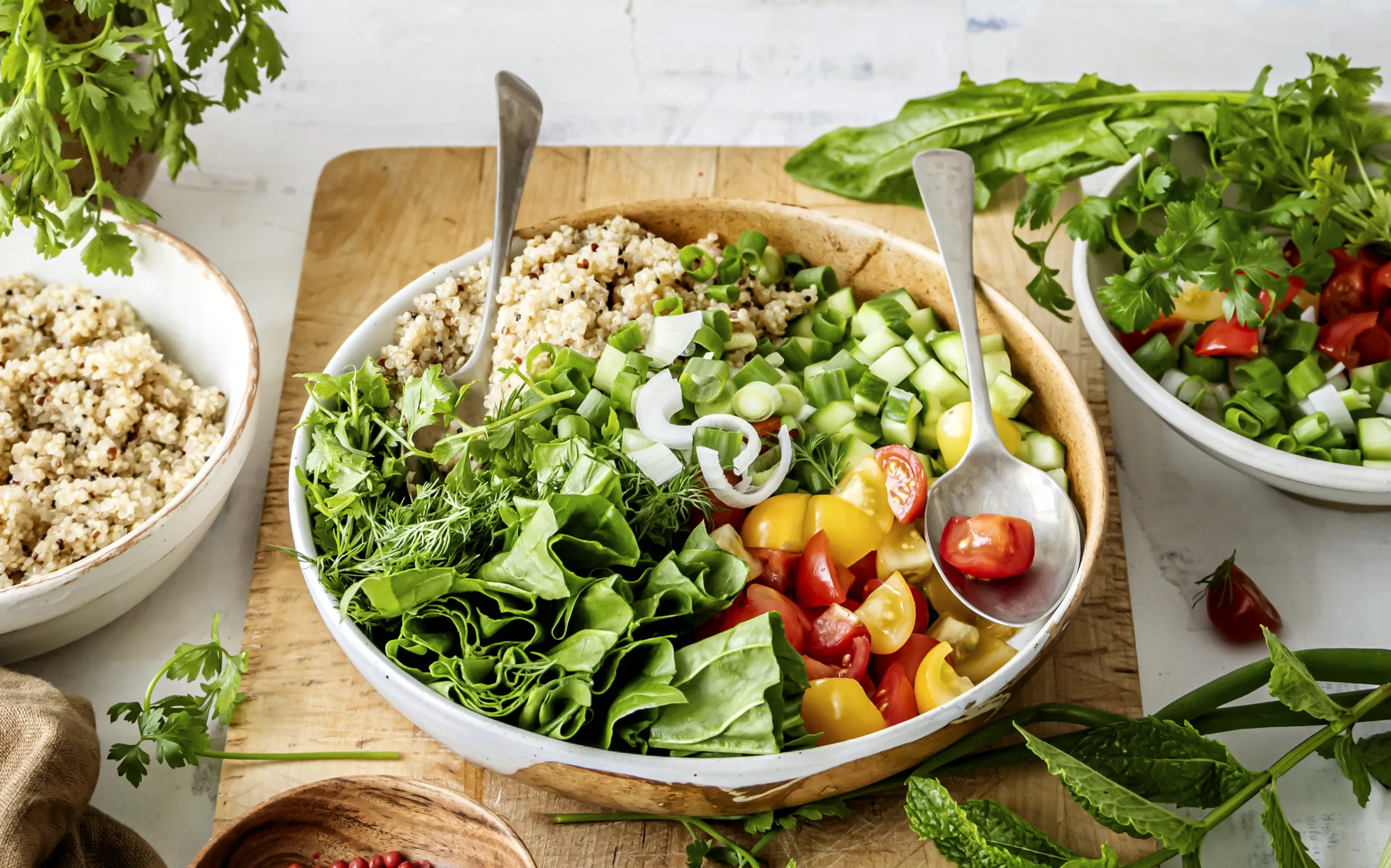 preparing plant based recipe idea scaled
